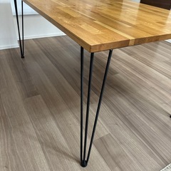 【12/6以降引取】ダイニングテーブル 木製 幅150×奥行84×高さ70cm 美品の画像