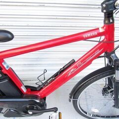 美車 電動自転車 YAMAHA BRACE クロスバイク型 電動アシスト自転車 ヤマハ ブレイス 8段シフト Fディスクブレーキ 荷台 旅バイク サイクリング スポーティーモデル の画像