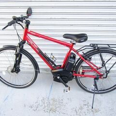 美車 電動自転車 YAMAHA BRACE クロスバイク型 電動アシスト自転車 ヤマハ ブレイス 8段シフト Fディスクブレーキ 荷台 旅バイク サイクリング スポーティーモデル の画像