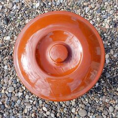 未使用　久松窯蓋付き8号丸壺　味噌作り漬物容器にの画像