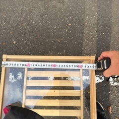 サイドボード　木製　ガラステーブルの画像