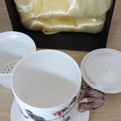 茶こし付きマグカップ　中国茶の画像