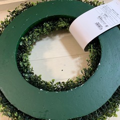 ❤️早く引き取り来れる方❤️新品未使用保管品　大きなグラスリース　クリスマスリースの画像