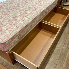 【愛品館 市原店】フランスベッド　引出し収納付シングルベッドの画像