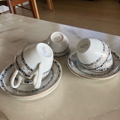 Narumi china ナルミのコーヒーカップ6セットの画像