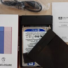 【お取引中です】外付けHDD　1TB　（ケース新品）②の画像