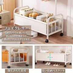 【新品】ハンガーラック トローリーハンガー 家庭用 オレンジ 衣類収納の画像