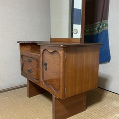 昭和レトロ鏡台（ドレッサー）の画像