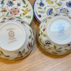 A7167【ミントン】ハドンホール ハドンホールブルー ペア ジャパニーズカップ 湯呑の画像