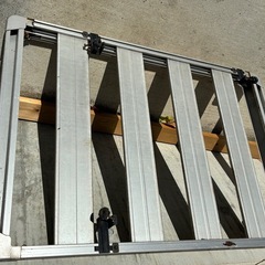 アルミ製ルーフラック　キズありますの画像