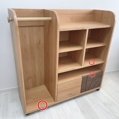 ランドセルラック キャスター付きの画像