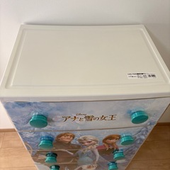 短期間のみ　希少　初期　アナと雪の女王　5段チェスト　タンス　収納　エルサの画像