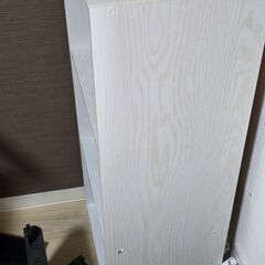 【無料】 カラーボックス 3段 本棚  幅42×奥行29.1×高さ89.2cm ラック 棚 （ホワイト）２個の画像