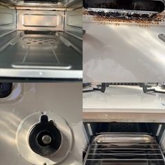 【引取確定　問い合わせ終了☑️】Rinnai ガスコンロ（プロパンガス用・グリル付き）＋調味料ラック付きの画像