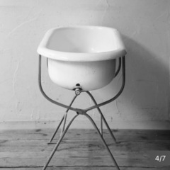 ホーロー製アンティーク ベビーバス【稀少・英国輸入品】の画像