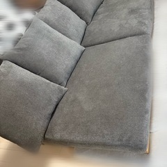 奥行き広いローソファー（美品
）の画像