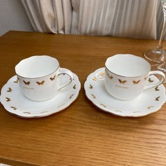 ヴィンテージ 森英恵　カップソーサー2客セットの画像