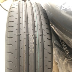 ①  ヴェルファイア Zプレミア 純正ダンロップ タイヤ ホイールセット 19インチ　2本の画像