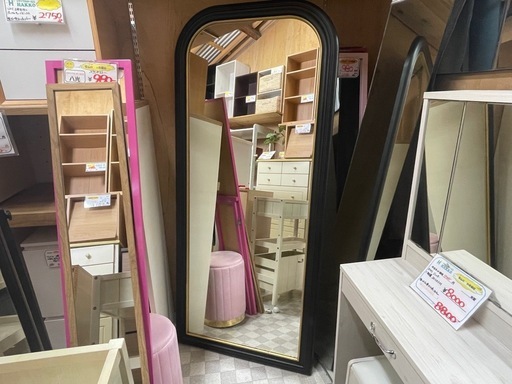 【リサイクルサービス八光】幅75㎝　IKEA　壁掛けミラー　アルマロード