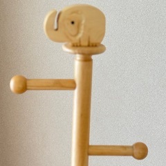【木製・美品】子供用⭐︎ポールハンガーの画像