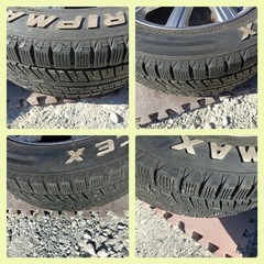 [八6577]  GRIP MAX  2021年製  スタッドレスタイヤ  アルミ4本セット 195/60 R16 の画像