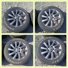 [八6577]  GRIP MAX  2021年製  スタッドレスタイヤ  アルミ4本セット 195/60 R16 の画像