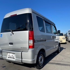 総額29.8万円 スズキ エブリィワゴン 車いす移動車 車検8年11月 9万キロ台 ★スローパー車 ★リモコン付き★の画像