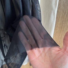 美品　チュールキャミソール　黒の画像