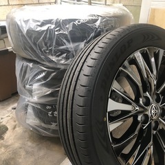 ②ヴェルファイア Zプレミア 純正ダンロップ タイヤ ホイールセット 19インチ　　2本セットの画像