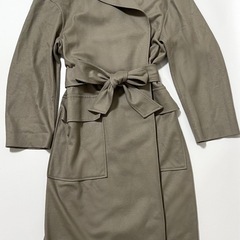 【美品／定価4万円】ユナイテッドアローズ　ウール100% ロングコート グレージュの画像