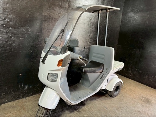 ★支払総額5.5万円★関東圏内即日配送可能！ 全車走行テスト済みです！ ホンダ ジャイロ 白 TA02 ワイパーウォッシャーOK！ 2ストのためオイル注ぎ足すだけ！ 外観良好！ 通勤、通学に♪