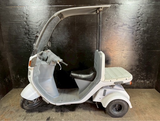 ★支払総額5.5万円★関東圏内即日配送可能！ 全車走行テスト済みです！ ホンダ ジャイロ 白 TA02 ワイパーウォッシャーOK！ 2ストのためオイル注ぎ足すだけ！ 外観良好！ 通勤、通学に♪