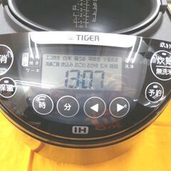 タイガー IH炊飯ジャー 5.5合炊き 2022年製 炊きたて JPW-H100 ブラック 遠赤黒厚釜 IHジャー炊飯器 札幌 西岡店の画像