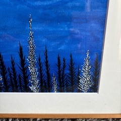 作者不明　額入り絵　イラスト　アクリル絵　の画像