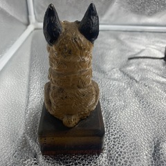 ヴィンテージ　ドッグ　犬　置物（ID1641）の画像