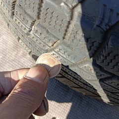 [八6578] MAXXIS  2008年製  スタッドレスタイヤ  アルミ4本セット  155/65 R13の画像