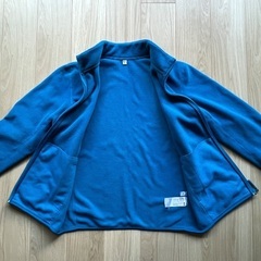 ユニクロ UNIQLO フリースジャケット フリースフルジップジャケット ブルー XLの画像
