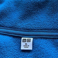 ユニクロ UNIQLO フリースジャケット フリースフルジップジャケット ブルー XLの画像