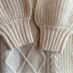 古着　jouetie ジュエティ　ケーブル編み　ニットワンピース　ロング　アクリル　Mの画像