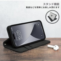 【 New Balance 正規品 】 iPhone 16e 対応 ケース 手帳型 カード収納 ブランドロゴ おしゃれ「スタンプロゴスエード調」 ニューバランス アイフォン16e用 iPhone 16e用 型押し スマホケース (グレー)の画像