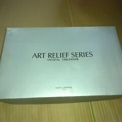 未使用だが汚れ有り HOYA CRYSTAL オーバルプラター・1 CDS261A プレート皿 大皿の画像