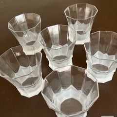 アンティーク八角グラス　6個セットの画像