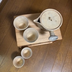 萩焼　茶器セットの画像