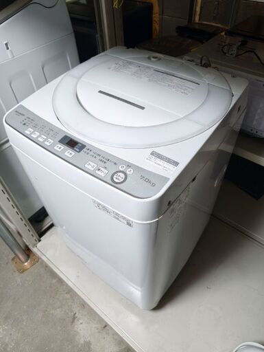 ?激安?❗️配送•設置?❗️♻️処分撤去♻️
2020年式　SHARP 7KG　洗濯機　ES-GE7D