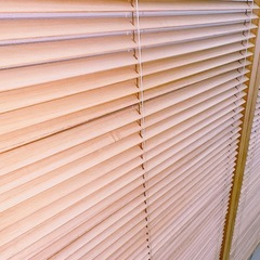 木製パーテーション　ブラインド　2連の画像