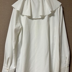 ラッフルカラーブラウス［長袖〕の画像