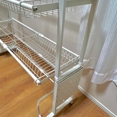 サイズ自在✨特大容量🍽️食器・鍋　水切りラック２段の画像