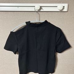 リブカットアウトミニT［半袖］［丈 43.5cm~ 49cm)の画像