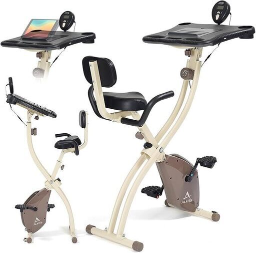 アルインコ(ALINCO) フィットネスバイク クロスバイク トレーニングバイク 静音 サドル調整 組立簡単 家庭用 折りたたみ 健康器具 ダイエット