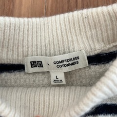 ボーダーのセーター（UNIQLO）の画像